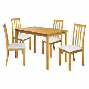 Idea Stůl + 4 židle MALAGA lak javor