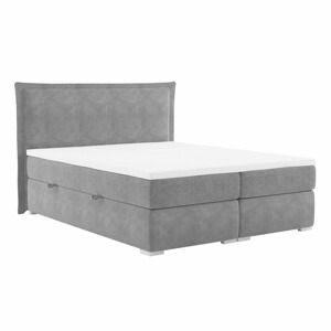 Tempo Kondela Postel boxspring MEGAN 160x200 - šedá