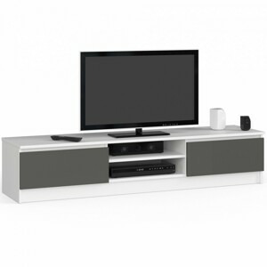 Ak furniture TV stolek Ronon 160 cm bílý/grafit šedý